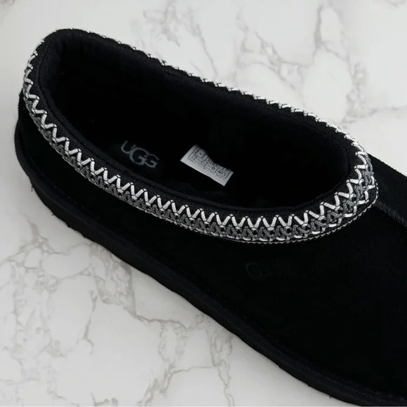 with Box /UGG Tasman Suede upper Slipper Mens Black US 9 - Picture 7 of 9